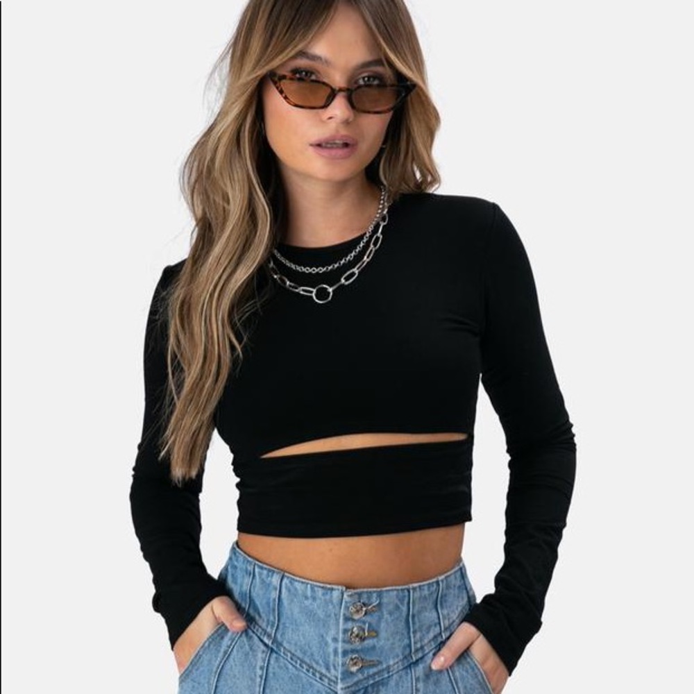 NWT Black Going Out Top